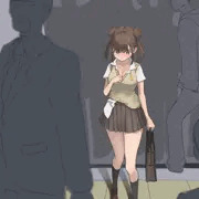 電車を降りる園田智代子