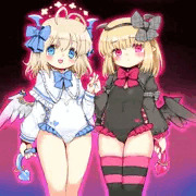 闇羽ちゃんと天羽ちゃんがサキュバス化しました
