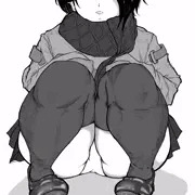ムチムチしゃがみ
