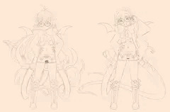 Purewhite Kurono and Kirino