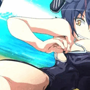 スク水天龍ちゃんがロケットおっぱいに水着引っ掛けて挑発するだけ