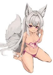 お座り狐