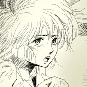 ゲームブック　巨大コンピュータの謎　シャラナ　線画