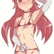 なれない格好で男を誘う杏子ちゃんUC