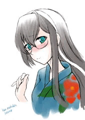 大淀さん浴衣落描き