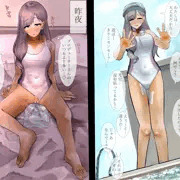 霧子　競泳水着