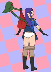 オバケと女性