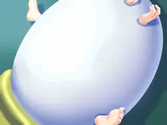雛鳥の卵殻拘束