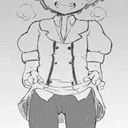 スカートの裾を持ち上げて直履きスパッツを見せつけてくるにのちゃん