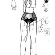 セーラー服・ブルマ(ラフ画)