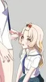 ふたなりゆかりちゃんがここちゃんにデコ射