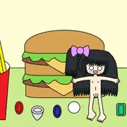宝石とハンバーガー