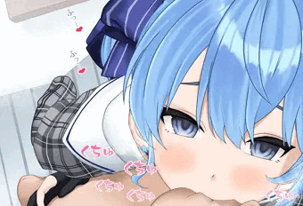 すいちゃんのキス手コキ