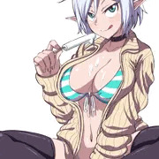 アイスと三白眼娘