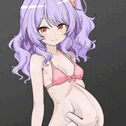 ボテ腹ビキニ_プルメリア