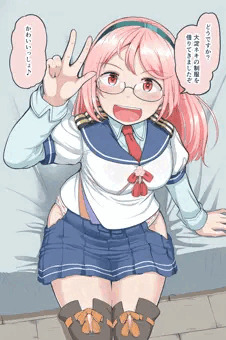 漣さんは大淀さんの制服を借りてエッチするようです