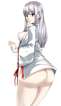 銀髪巫女