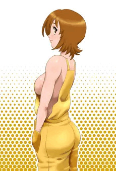 裸オーバーオール