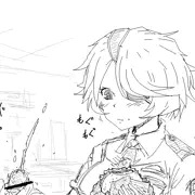 食べながら手コキ