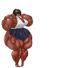 ふたなり筋肉娘