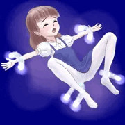 謎の光輪に拘束される少女