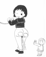 捕まって灸痕尻隠せず連行される娘