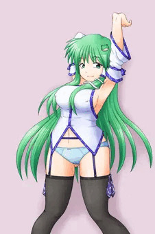 わき乳ガーター巫女