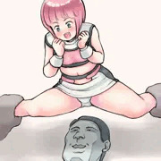 大勢の前で恥ずかしい姿を晒される桃子ちゃん