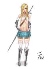 金髪エルフ女戦士