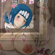 窓越し応対中にふたなりの娘からアナルレイプされるスイレンママ
