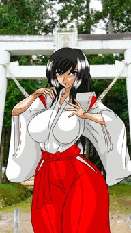 初夏の巫女さん