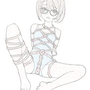スク水メガネ縛り