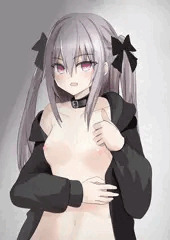 首輪 貧乳 涙目