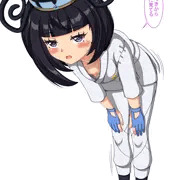 道着で準備体操するムクちゃん