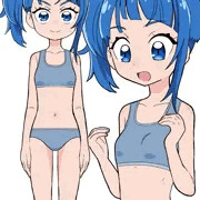 下着姿のソラ