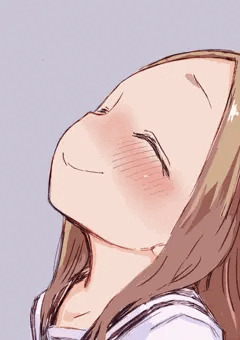 こっちをちらちら見ながら知らない男の涎を飲んだりする高木さんラフ