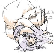 巨大なちんぽに血液を持っていかれているゆかりさん