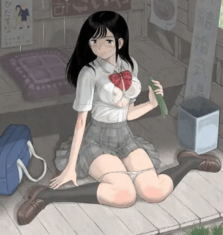 廃線バス停留所の女