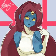 ミスティークさん片乳露出