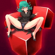 くるくる頭にメガネオン…