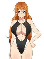 ナミ　穴あき競泳水着
