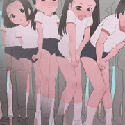 朝礼中に謎の力で順番に失禁させられていく体操服姿の女子小学生たち