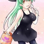ハロウィンぽい時期なので魔女ぽい女の子ぽい子を描きました。