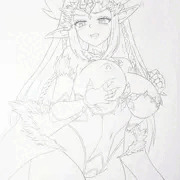 挑発の仕方を姿見で確認する アイスモンストルム嬢