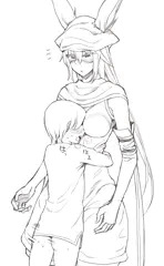 ヴィエラのお姉さんとヒューマンの男の子