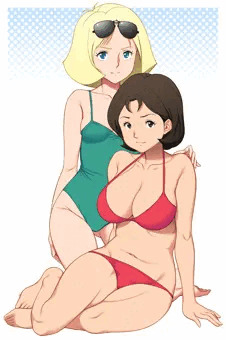 白馬の美女