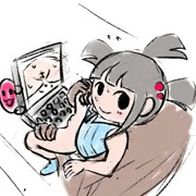 今週描いた落書き太鼓ガール