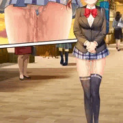 女子高生の下校中おもらし