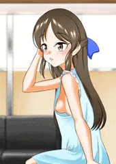 ワンピースからのぞいているありす