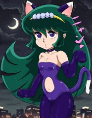 夜の町にニャオー♡